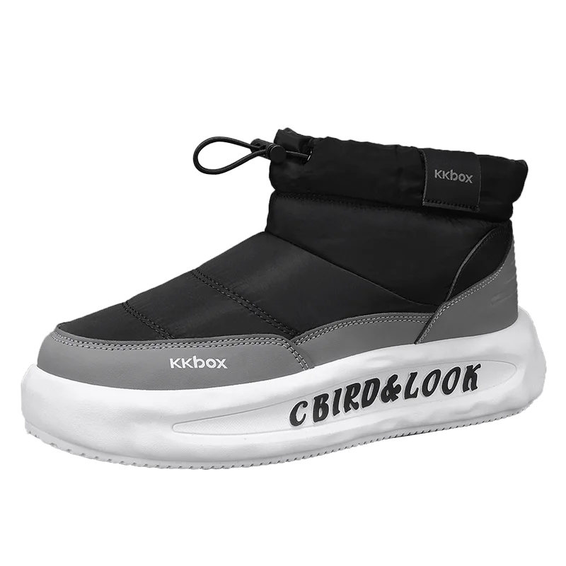 Men's Winter Velvet Ankle Boots, Warm Stylish Winter Shoes