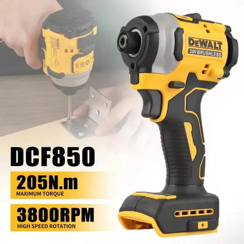 Dewalt DCF850 Wireless Brushless Electric Screwdriver Lightweight 20V Battery Impact Wrench Powerful Portable Tool
