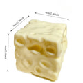 Taba Squishy Cheese Cube Stress Ball Shapeable Squeeze Ball Non Rebound Sensory Fidget Toys for Kids and Adults Relaxing Gifts