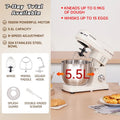 SUNATUR Electric Stand Mixer Professional Kitchen Mixer Egg Beater Cream Whisk Dough Mixer Home Commercial Use