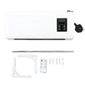 Wall Mounted Room Heater Waterproof Quick Heating Towel Drying Rack Space Saving Electric Wall Heater 1500W for Living Room