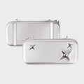 New Portable Carrying Case for Switch 2 Retro Silver Game Console Storage Bag Eva Hard Handbag Travel Bag Gaming Accessories