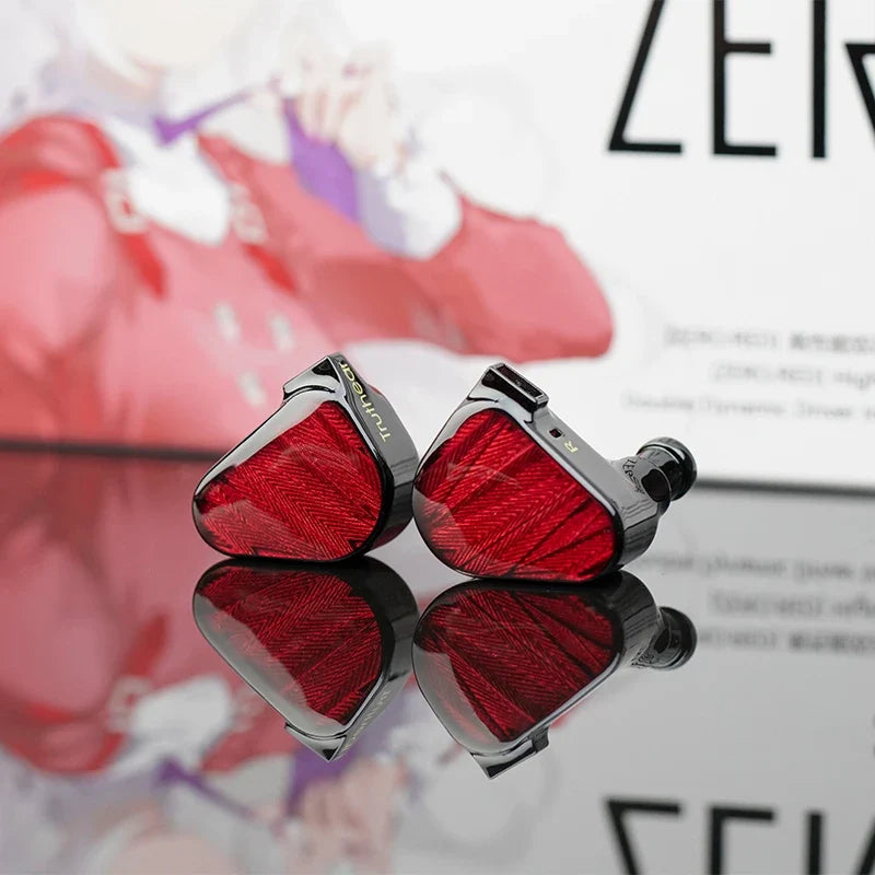 TRUTHEAR X Crinacle ZERO:RED Earphone Dual Dynamic Drivers In-Ear Headphone with 0.78 2Pin Cable