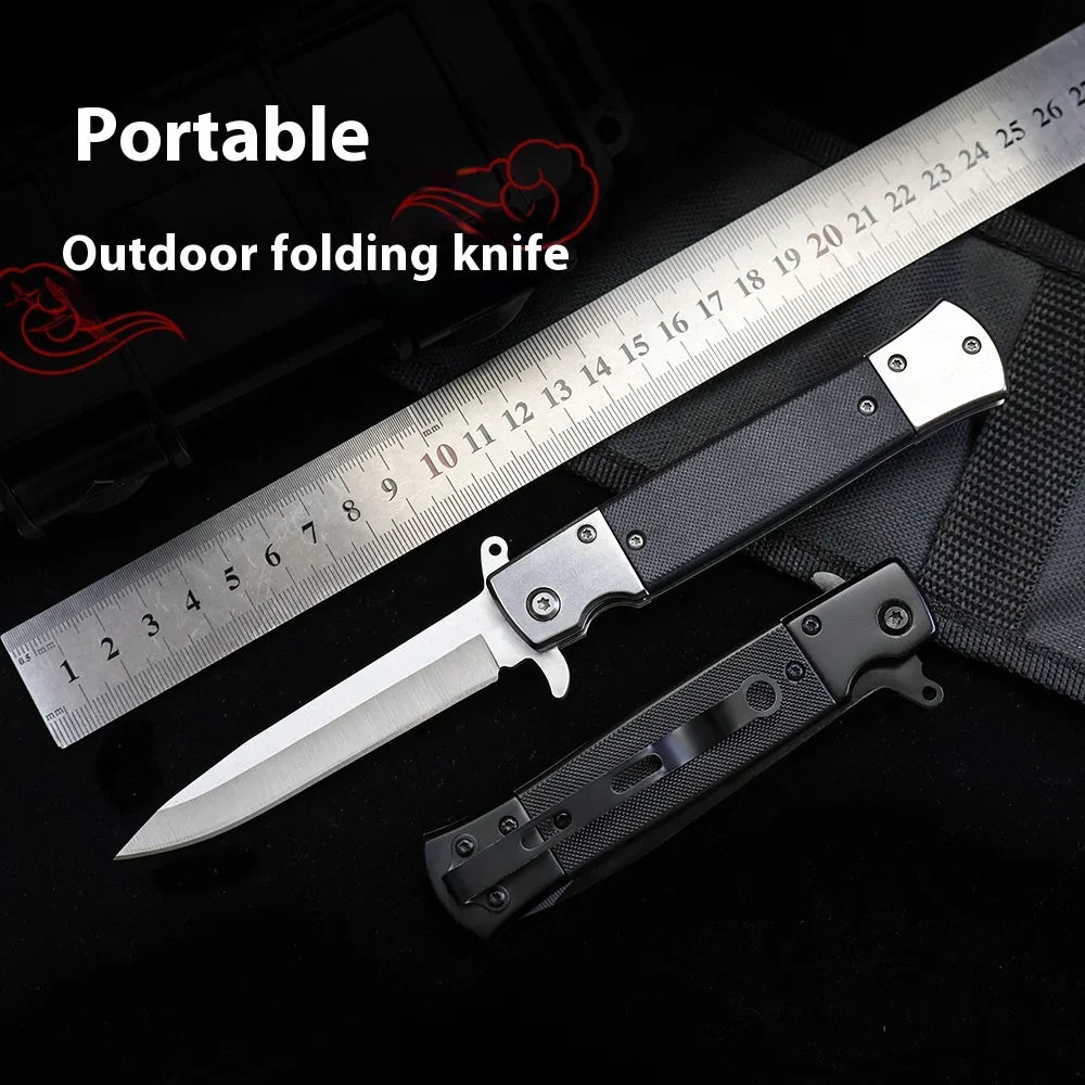 Outdoor Portable Folding Fruit Knife High Hardness Stainless Steel Pocket Cutter Camping Survival Vegetable Peeling Knife EDC Ha