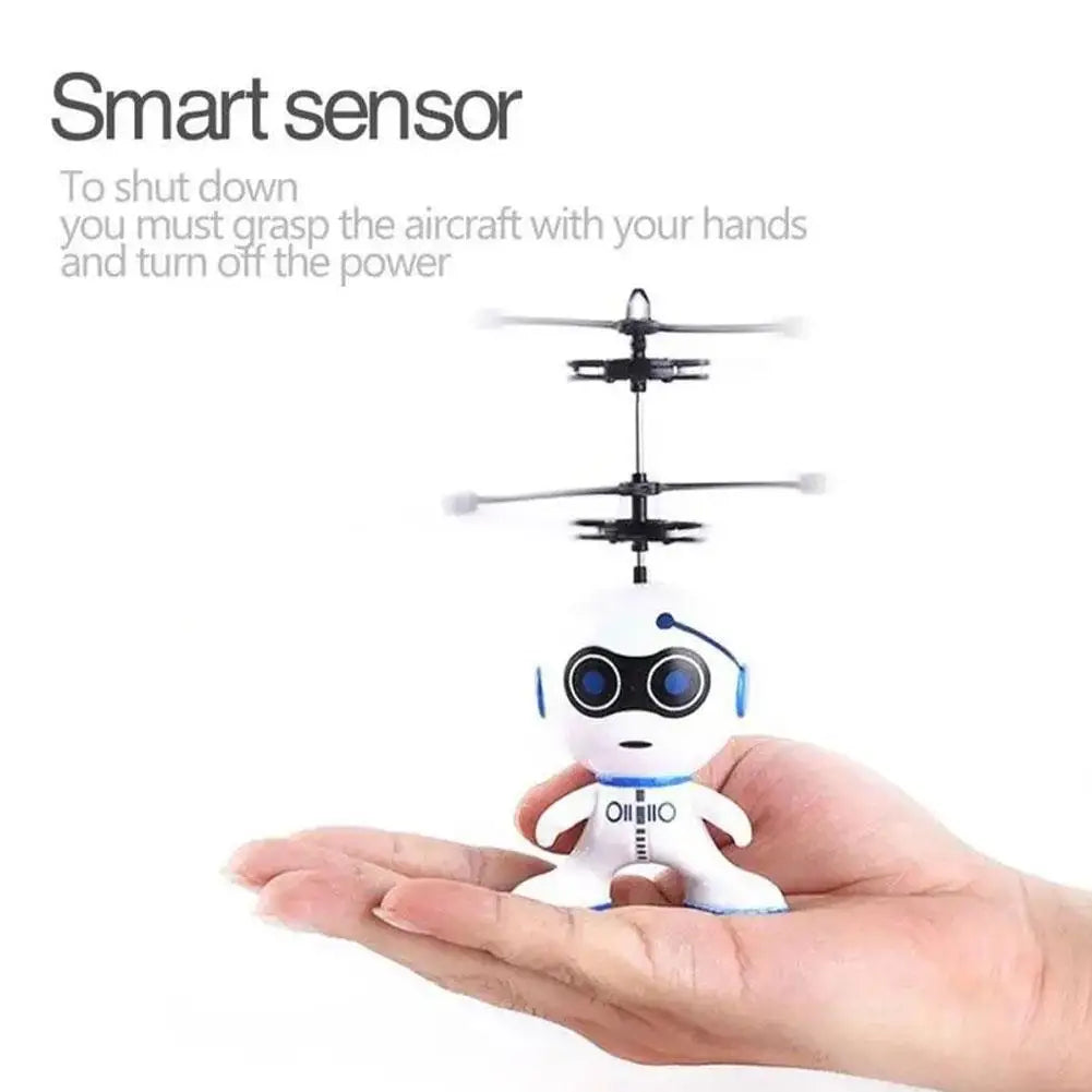 Flying Sensor Robot Gesture Sensing Flying Robot With LED Lights for Kids Helicopter Induction Fairy Flying Electronic Toy
