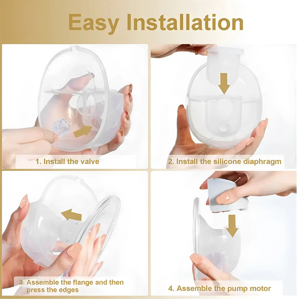 Wearable Breast Pump Electric Wearable Breast Pump Portable Wireless Breast Pump Low Noise Breastfeeding