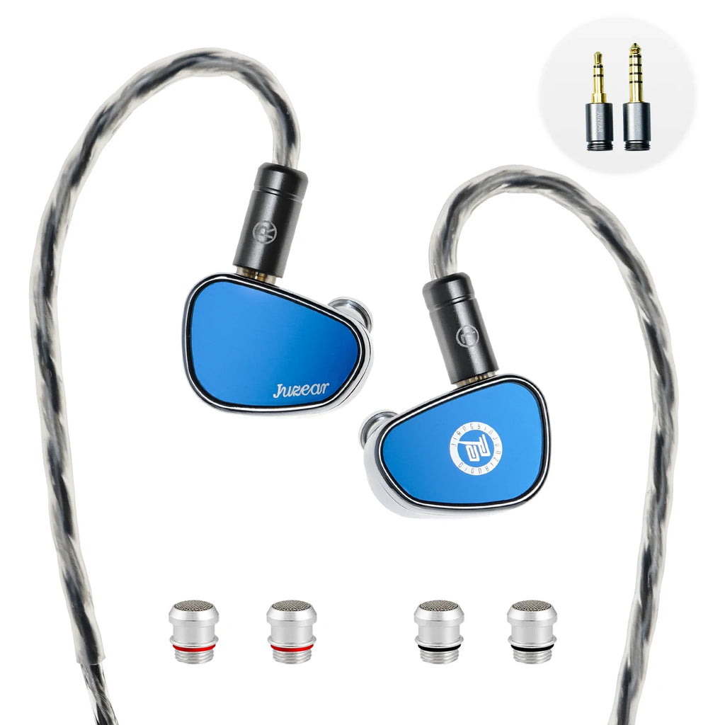 JUZEAR Nimbus HiFi IEM Dynamic In-ear Earphone 3 Tuning Nozzles 3.5+4.4mm/ 3.5mm+Type-C Mic Gaming Headphone Music Earbuds