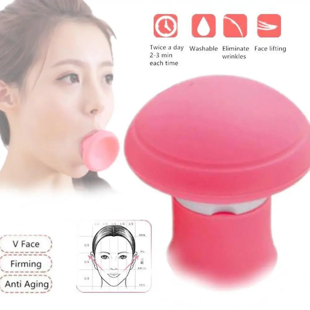 Facial Massager Face Masseter Trainer Silicone Face Lifting Tightening Nasolabial Folds Removal Shaping Slimming Tool