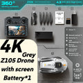 Lenovo Z105 8K Dual Camera Drone Brushless Motor Optical Flow Positioning with 4.3'' Screen Remote Control 15min LongFlight Time