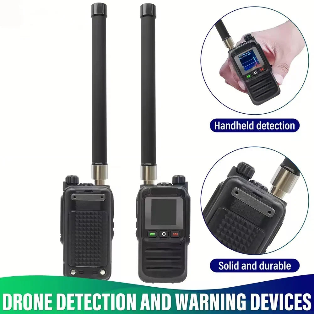 1-2km Drone Warning Equipment with 30-6400MHz Broadband Detection Supporting FPV Drone for DJI Road Communication