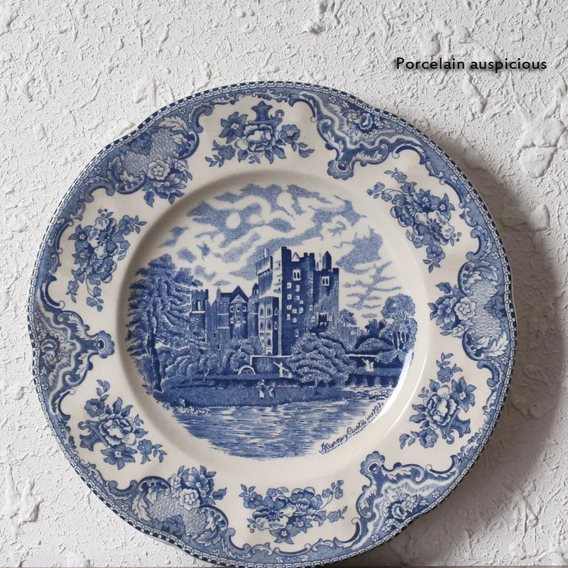 European style tableware, British castle ceramics, Western food steak plates, coffee cups, decorations, dinner plates, desserts,