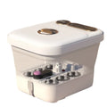 Foot Spa Bath Massager Automatic Warm Heated Simple Screen Touch Controller Electric Roller Feet Washing Tub Fatigue Relief Gift