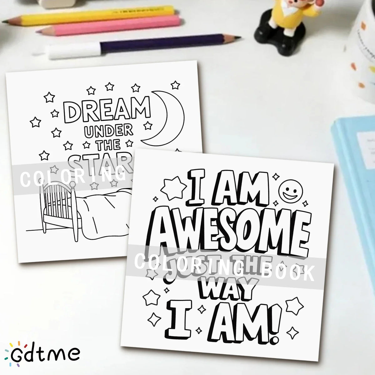 Motivational QUOTES Coloring Book For Adults And Teen Featuring Cute Cozy Daily Activities For Relaxation (Cozy Spaces Coloring)