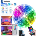 Bluetooth LED Lights Strip 5050 Smart APP Remote Control Flexible Diode Lamp RGB Tape Backlights Game Room Christmas Decoration
