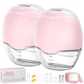 2pcs Electric Breast Pump, 3 Modes & 12 Levels Quiet Rechargeable, Portable, Automatic Milk Extractor for Breastfeeding