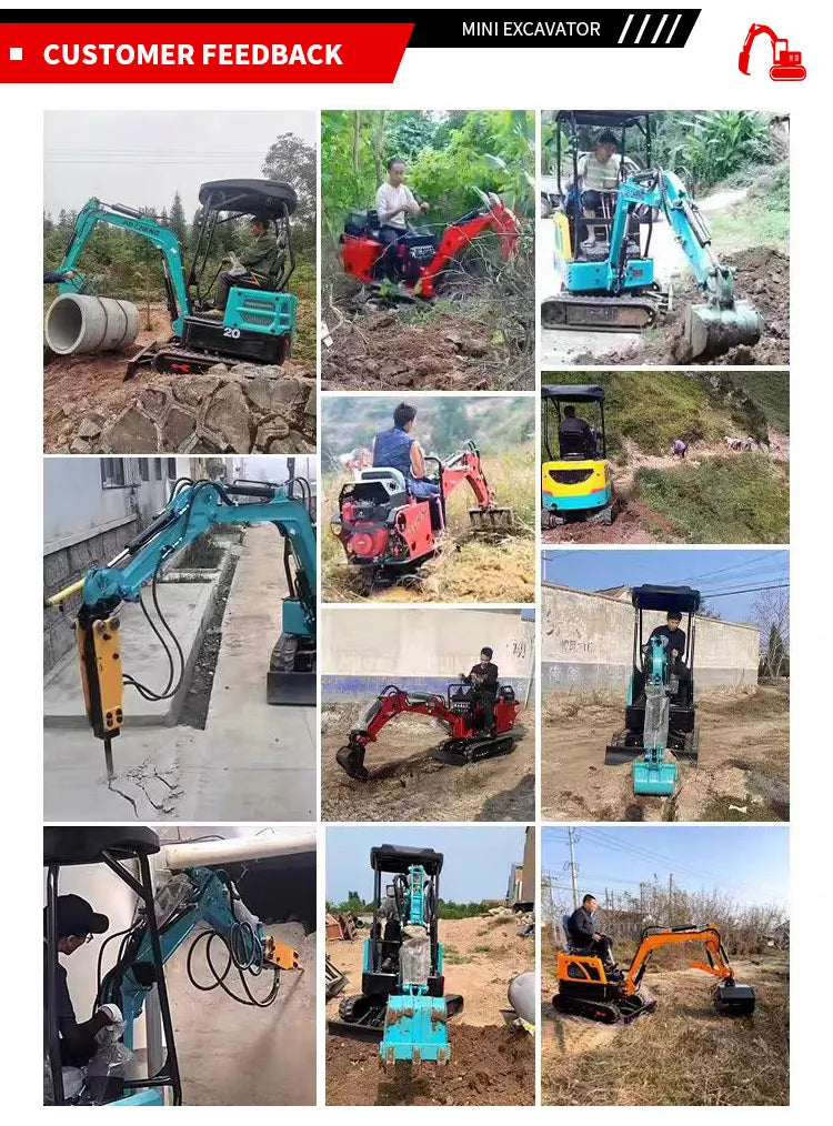 1.2 Ton Mini Excavator – Compact Crawler Digger for Landscaping & Farming