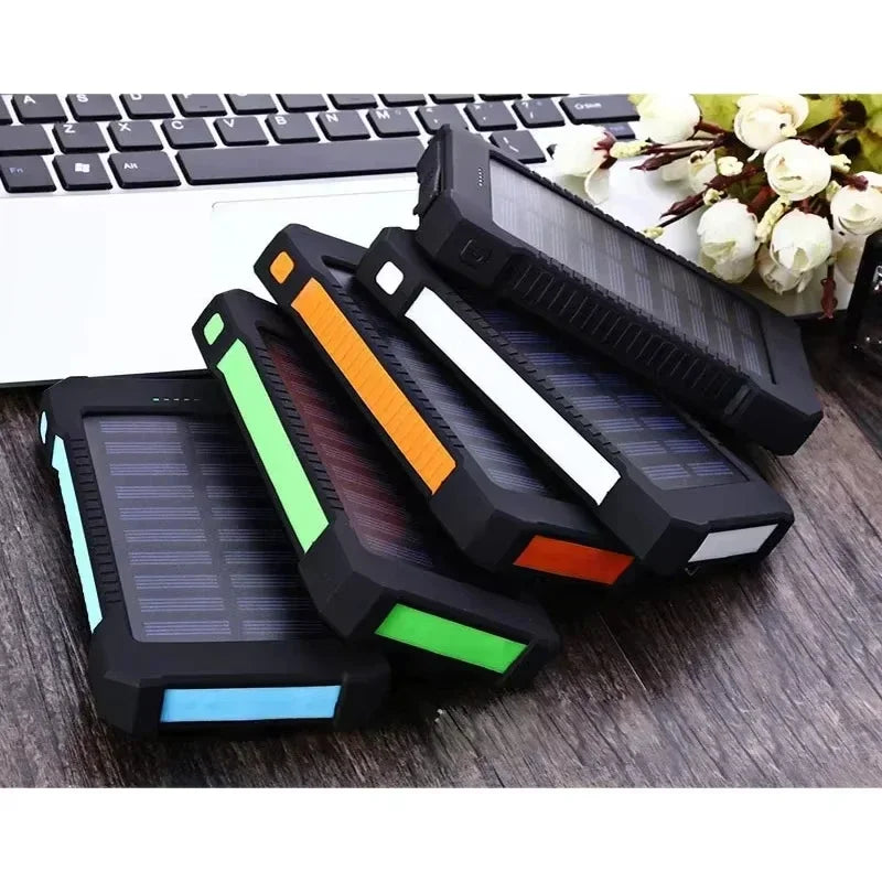Lenovo Large‑Capacity 500000mAh Solar Power Bank Outdoor High‑Speed Charging Portable Charger for iPhone Samsung Huawei