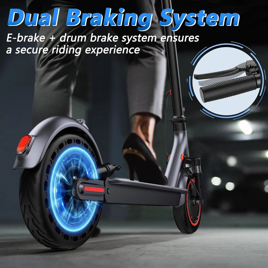 10inch Electric Scooter 500W Brushless  Motor 22MPH Max Speed APP Smart Scooter Shock-absorbing Anti-skid Folding Electric Scooter
