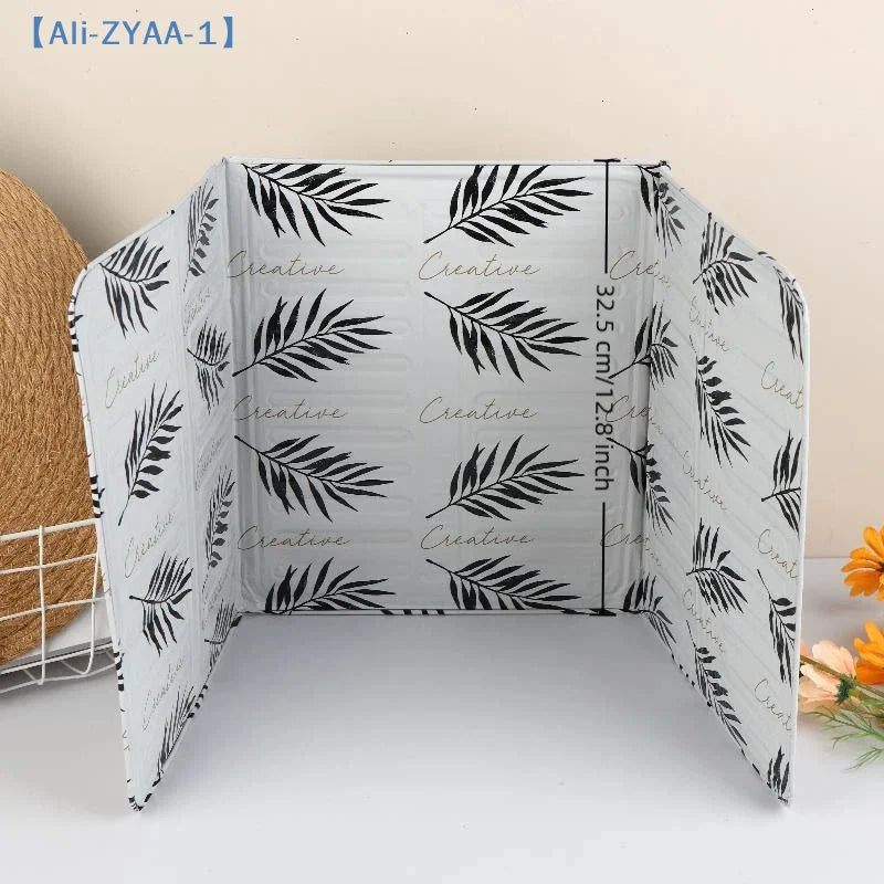 【ZYAA-1】2Pcs Anti-Splashing Stove Oil Baffle Plate Aluminum Cooker Shield Cooking Frying Oil Splash Guard Microwave Oven Covers