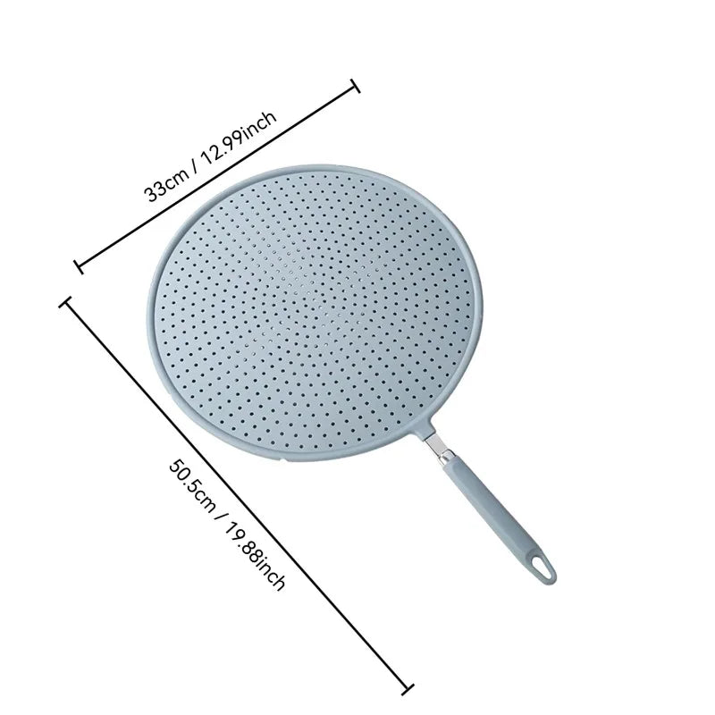 Silicone oil screen steaming cover kitchen frying oil screen cooking tool splash proof oil baffle
