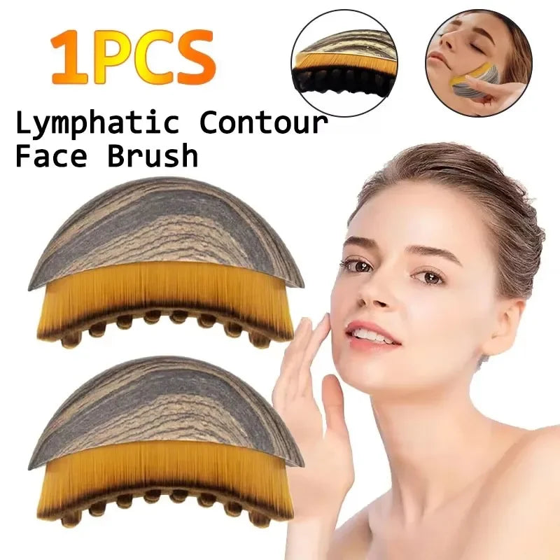 Massager Lymphatic Contour Face Brush Chin Jawline Sculpting Drainage Massager Face Ergonomically Designed Fit Skin Precisely