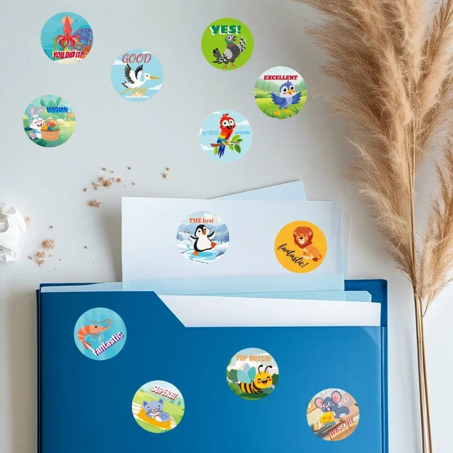 3000 PCS Mini Teacher Stickers Classroom Stickers Motivational Stickers for  Animals Stickers