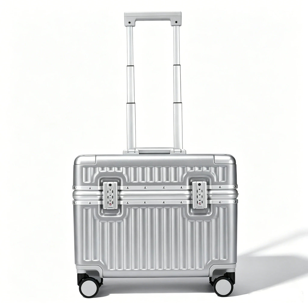 Top Opening Suitcase 18inch Boarding Carry-on Travel Photographer Rolling Luggage PC Material with Aluminum Alloy Frame TSA Lock