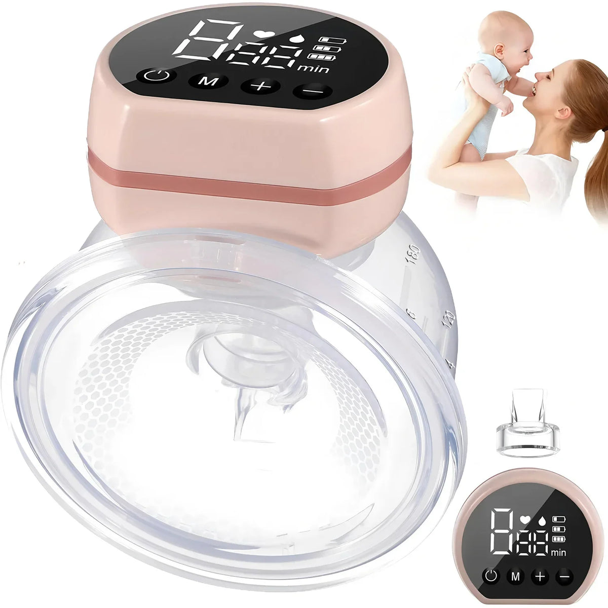 Portable Wearable Electric Breast Pump - Hands-Free Milk Collector for Comfortable Extraction,Breastfeeding Assistant
