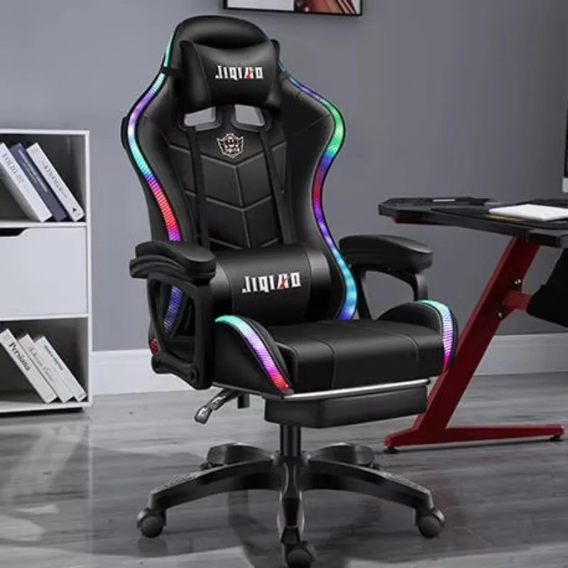 Comfortable Economic Office Home  Backrest Reclining Lift Computer Gamer Led Gaming Chair