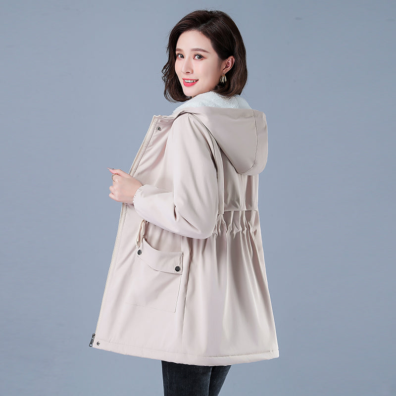 Women's Winter Puffer Coat, Warm Cotton Hooded Casual Parka