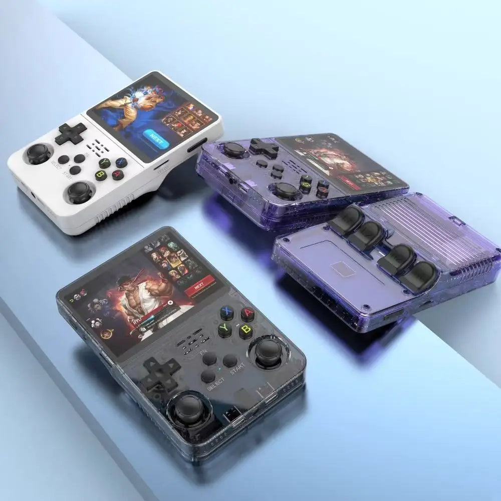 Open Source R36S Retro Handheld Game Console, Linux System, 3.5" IPS Screen, Portable Pocket Video Player, 64GB Preloaded Games