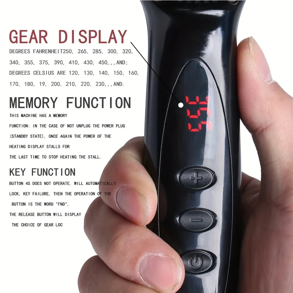 Ceramic Ionic Hair Straightener Brush Salon Fast Heating Hair Straightening Brush Anti-Scald Hair Beard Straightener Comb