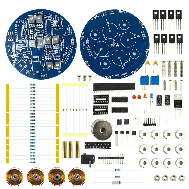 Magnetic Levitation DIY Electronic Kit Experimental Coil Push-down Module Circuit Welding Kit (Weight Bearing 50g)