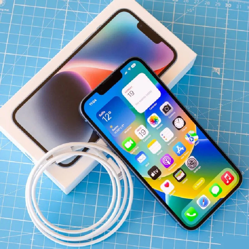 Unlocked iPhone 14 128GB/256GB ROM 6GB RAM 6.1' Original Super Retina OLED Face ID NFC A15 Bionic 5G Dual eSIM Mobile Phone