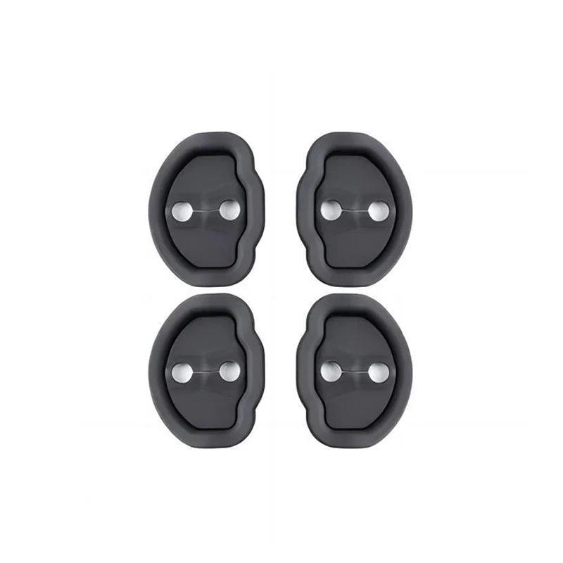 Door Silent Shock Absorbing Pad Silicone Door Lock Protective Cover Modification Accessories For Tesla Model 3 Model Y