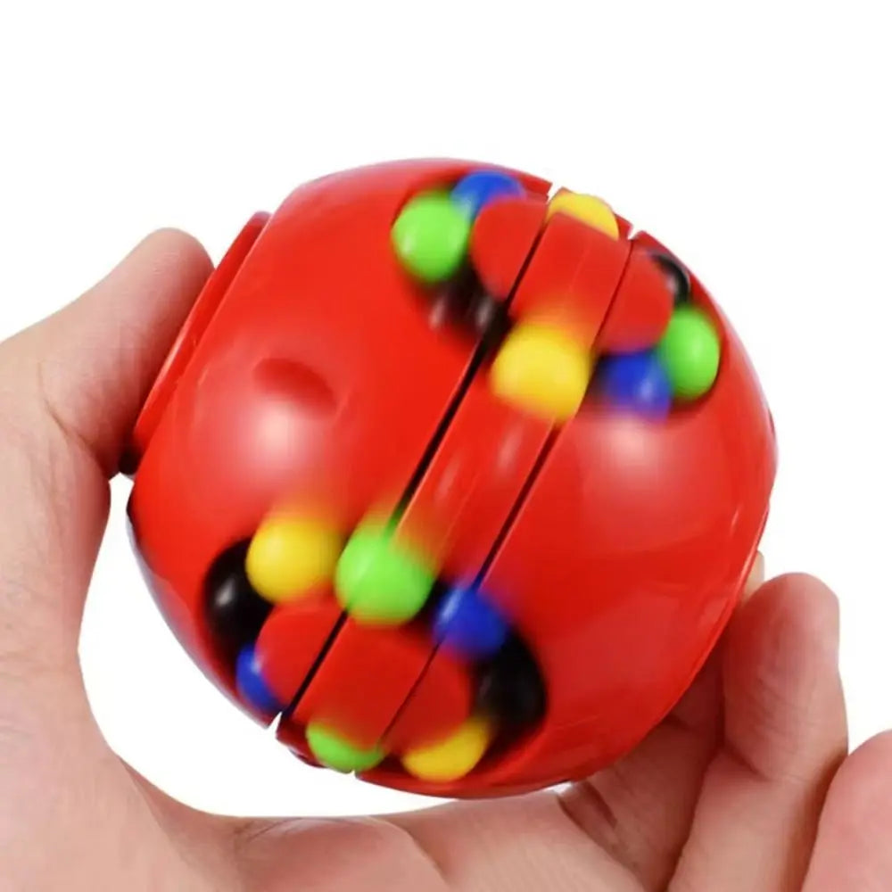 Creative Plastics Magic Bean Cube Spinner Finger Gyro Rotating Ball Finger Spinner Gyro 3D Stress Relief Toy