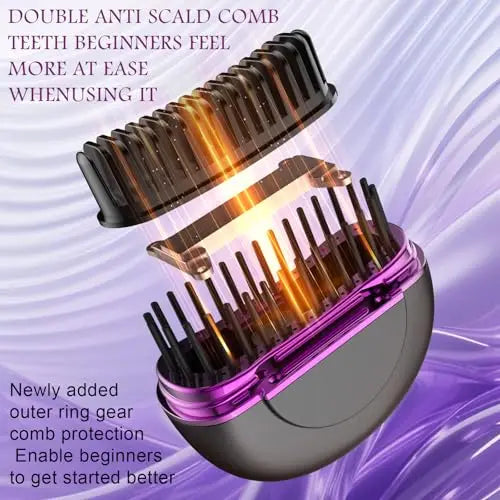Mini Hair Straightener Rechargeable Portable Hair Straightener Brush Rechargeable Fast Heating Hot Portable Travel for Women