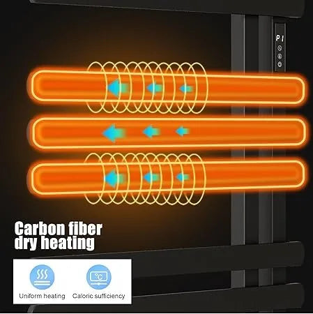 Improving Quality of Life Towel Warmers for Bathroom, Electric Heated Towel Rack, Wall Mounted Waterproof Towel Warmer Rack
