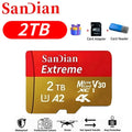 2026 Hot Sale Micro TF Card V30 Class10 High Capacity Flash Memory Card Multiple Sizes for Office Computer/Monitoring/Phones