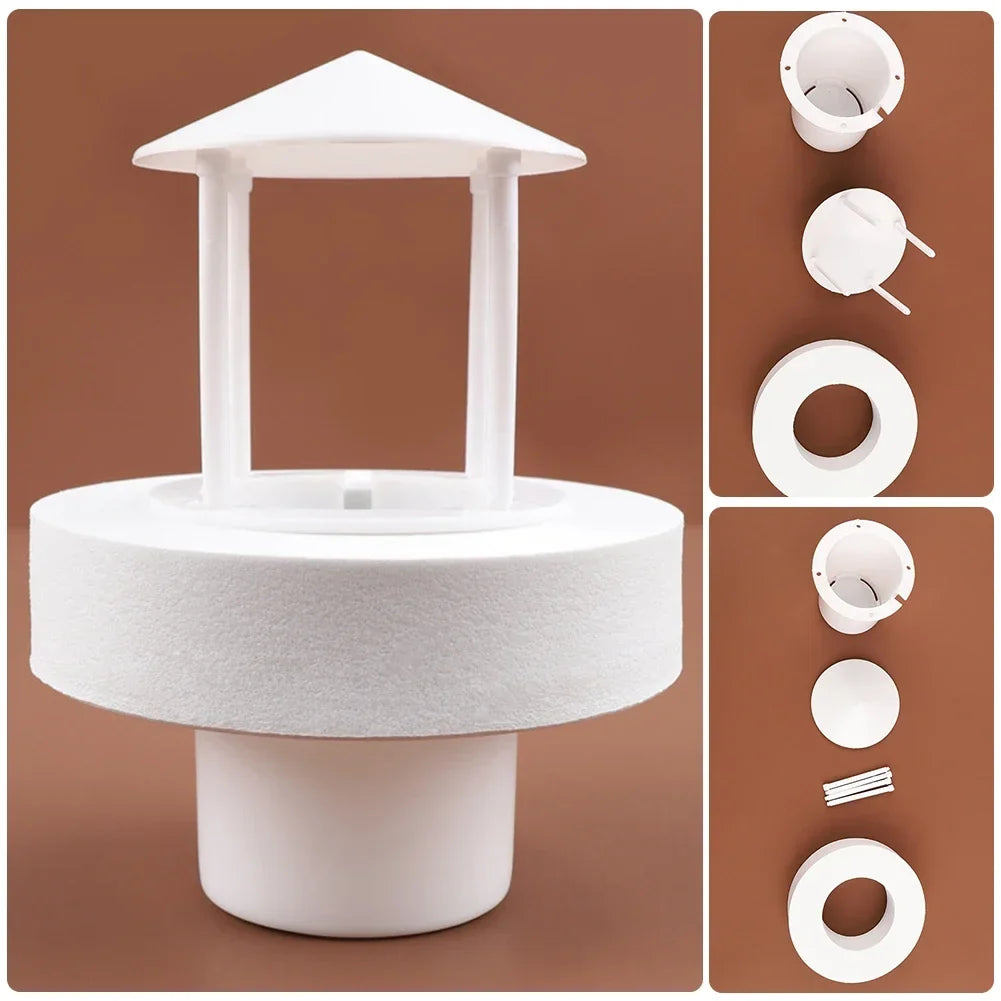Floating Mist Dispenser Mini Mist Maker LED Light Floating Sprayer ABS Fogger Water Fountain For Mini Pool Pond Fish Tank