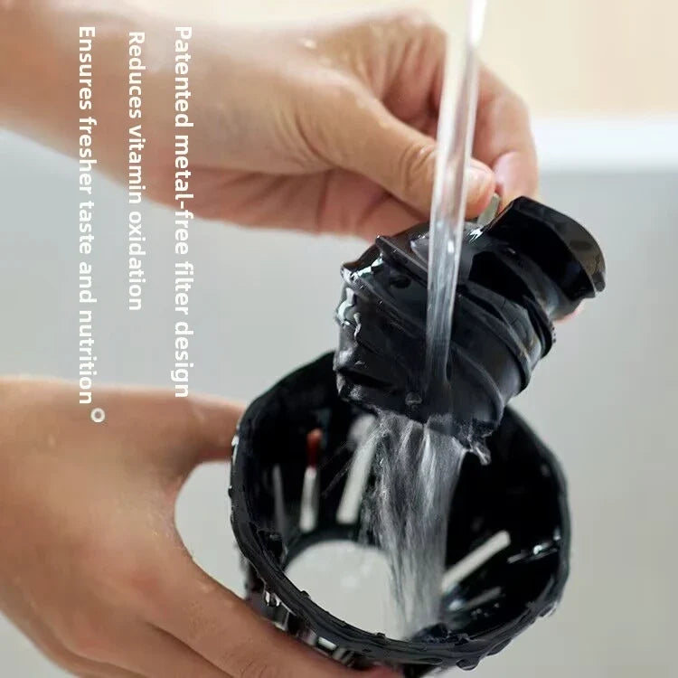 Large-Caliber Juicer Household Automatic Juicer Low-Speed Slag Juice Separation Food Grade 304 Stainless Steel Easy to Clean