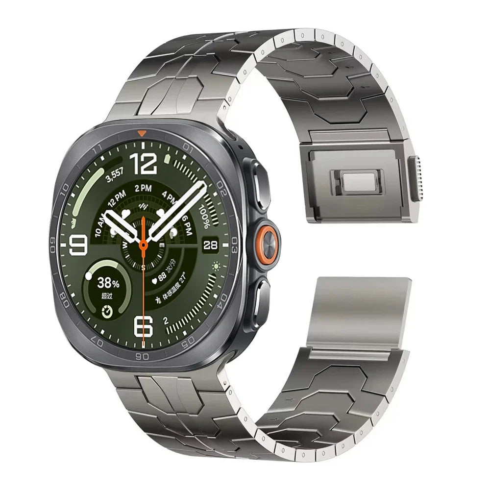 No Gap Stainless Steel Strap For Samsung Galaxy Watch Ultra 2-1/Ultra 2025 47mm High-end Bracelet Correa Galaxy Watch Metal Band