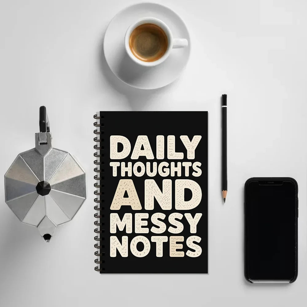 1pc, I am planning a revenge notebook, new work log, 50 sheets lined diary, stationery, black humor spiral notebook