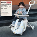 Suitcase for Children can sit and ride 2 in 1 Detachable Trolley Handle 20 inch Kids carrier Suitcase with Seat and Guardrail