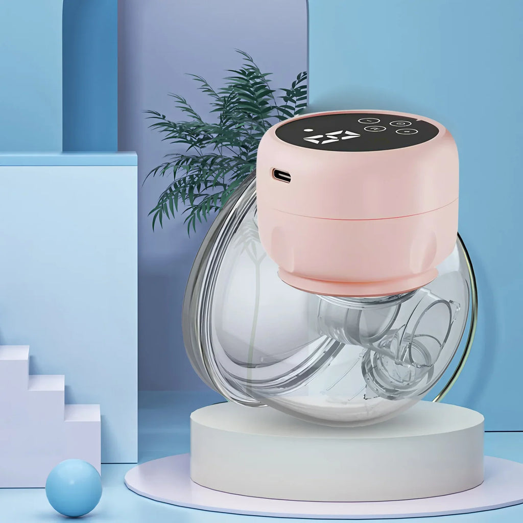  Wearable Electric Breast Pumps 3 Modes 9 Levels Portable Hands Free Breast Pump Silent Comfort for Portable Work Home Travel