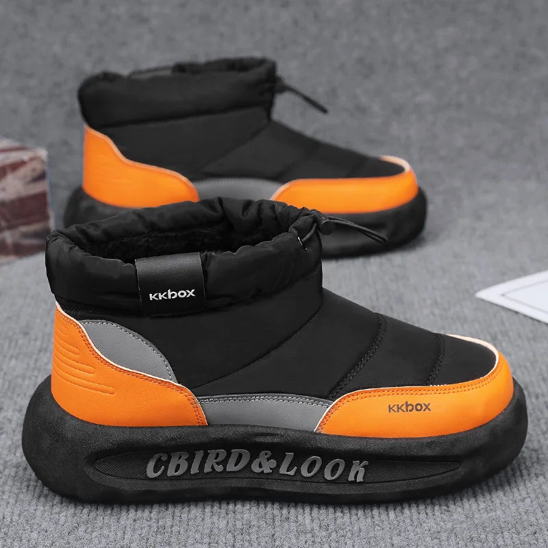 Men's Winter Velvet Ankle Boots, Warm Stylish Winter Shoes