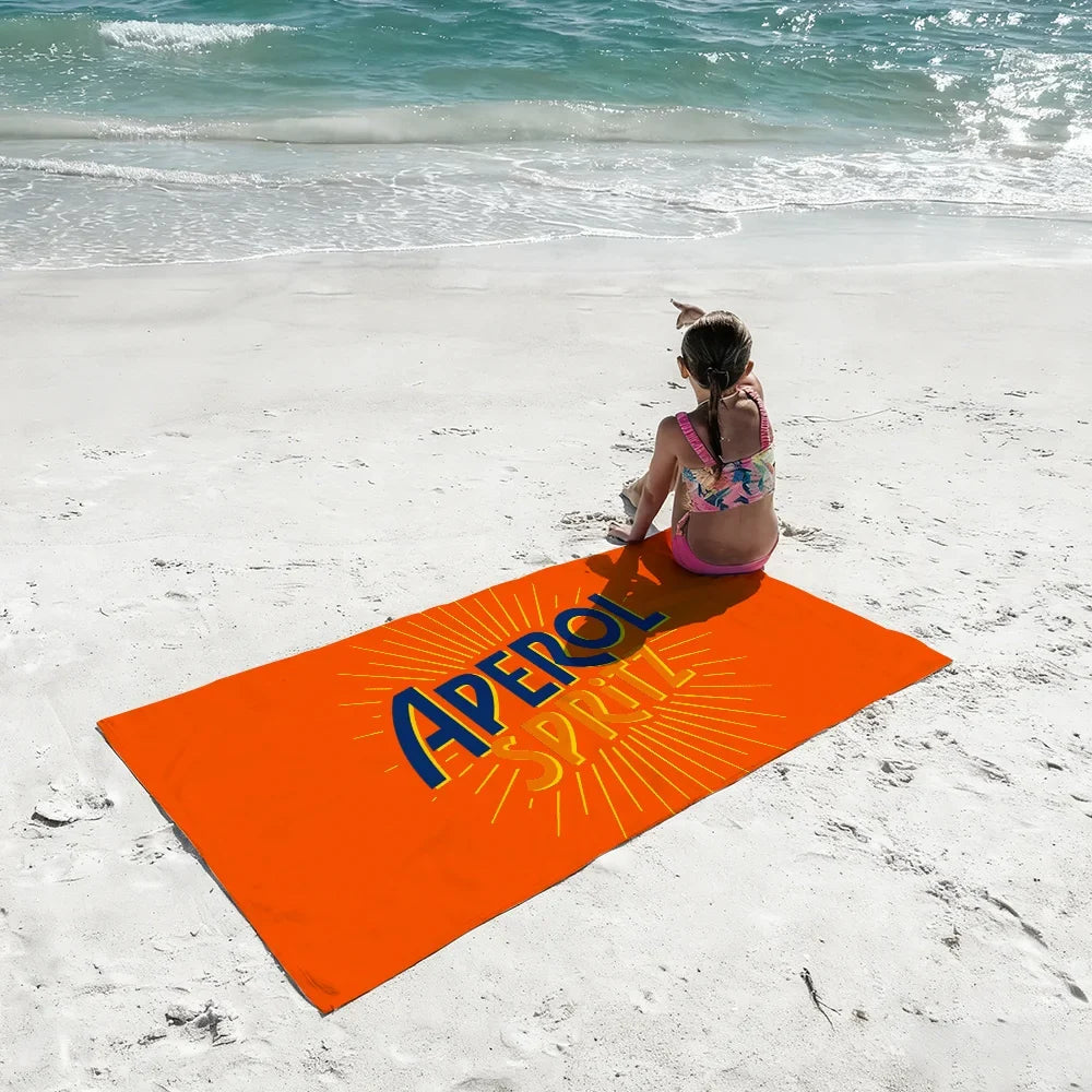 A-Aperol-Spritz Cool Fashion Towel Shower Sauna Travel Spa Quick Dry Gym Accessories Soft Large Beach Towels
