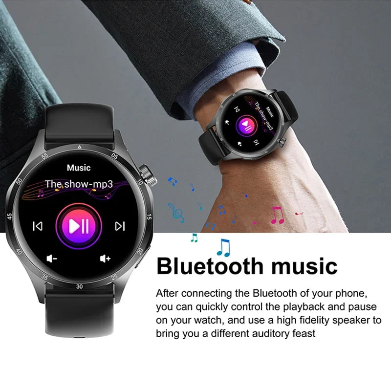2026 New BOXUXING GPS NFC Smart Watch Men 360*360 AMOLED Screen Heart rate Bluetooth Call IP67 Waterproof Man Smartwatch Women