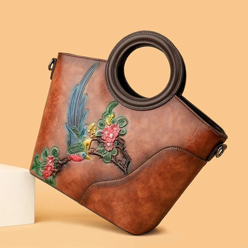 Luxury Designer Circular Handbag Women Shoulder Bag Classic Retro Handbag Fashionable Office Casual Medium-sized Crossbody Puse
