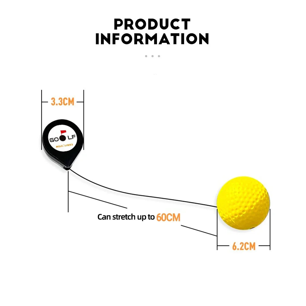 Golf Head Stability Training Tool Portable Retractable Head Posture Correction Practice Golf Training Accessories Drop Shipping